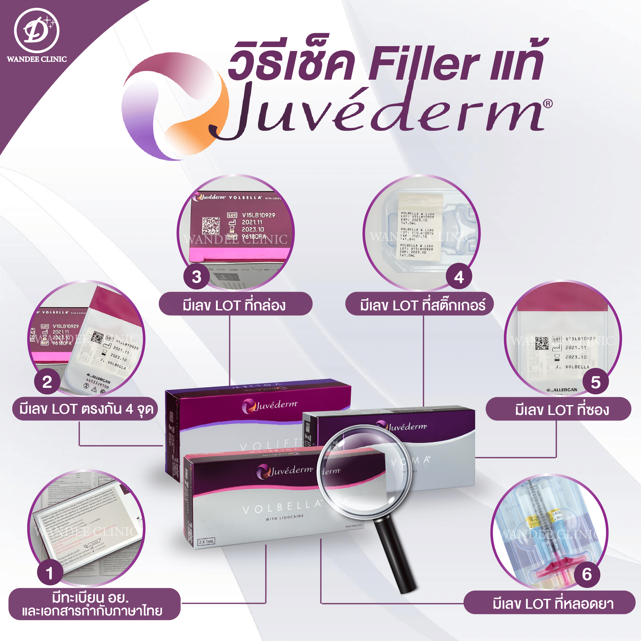 วิธีเช็ค Juvederm