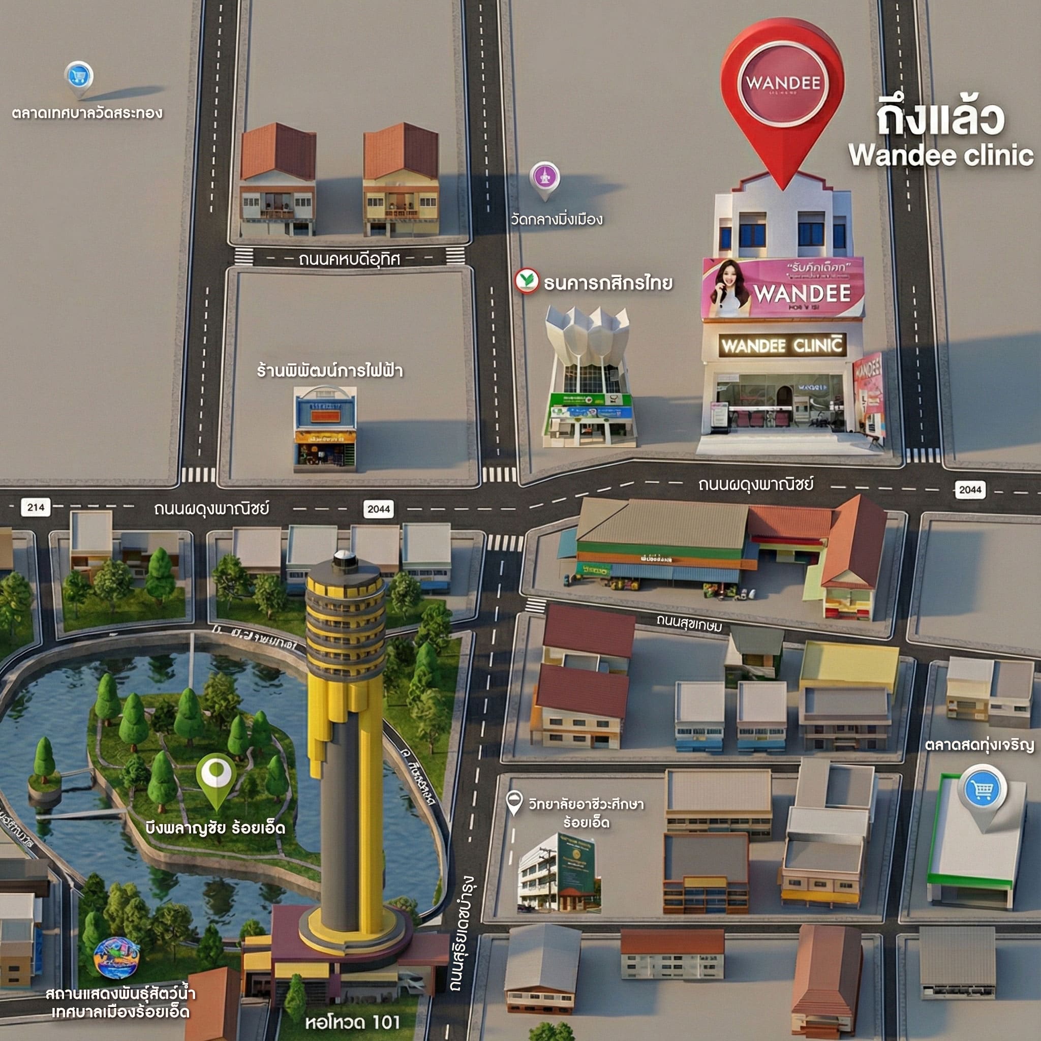 แผนที่ ร้อยเอ็ด